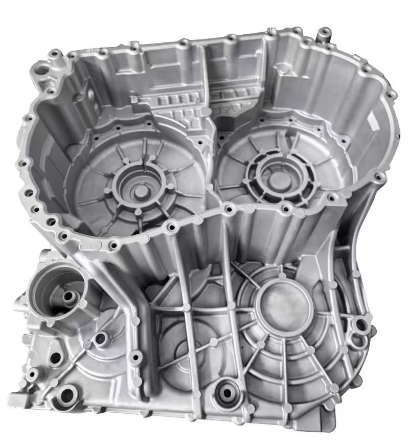 Aluminum die cast transmission housing prototype with ribbed structure produced by Jingrui Proto