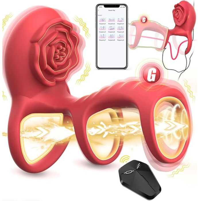 Three Part Rings Roses Three-Part Ring(MS-E24) – luxe-sensual